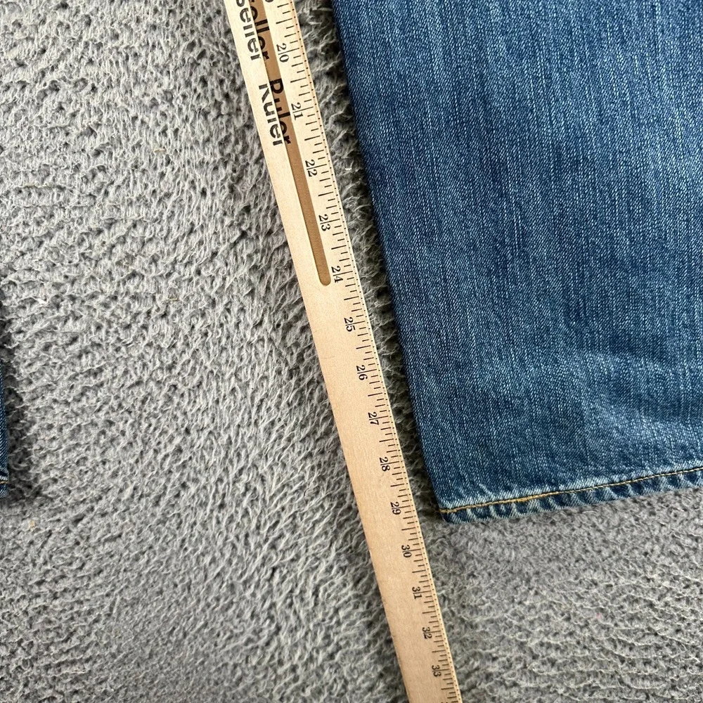 VTG Polo Ralph Lauren Jeans Men 36x30‎ Blue Denim Straight Baggy Workwear Faded